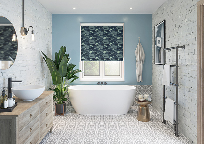 Lotus, Denim - Twist&Fit Roller Blind - Image 8
